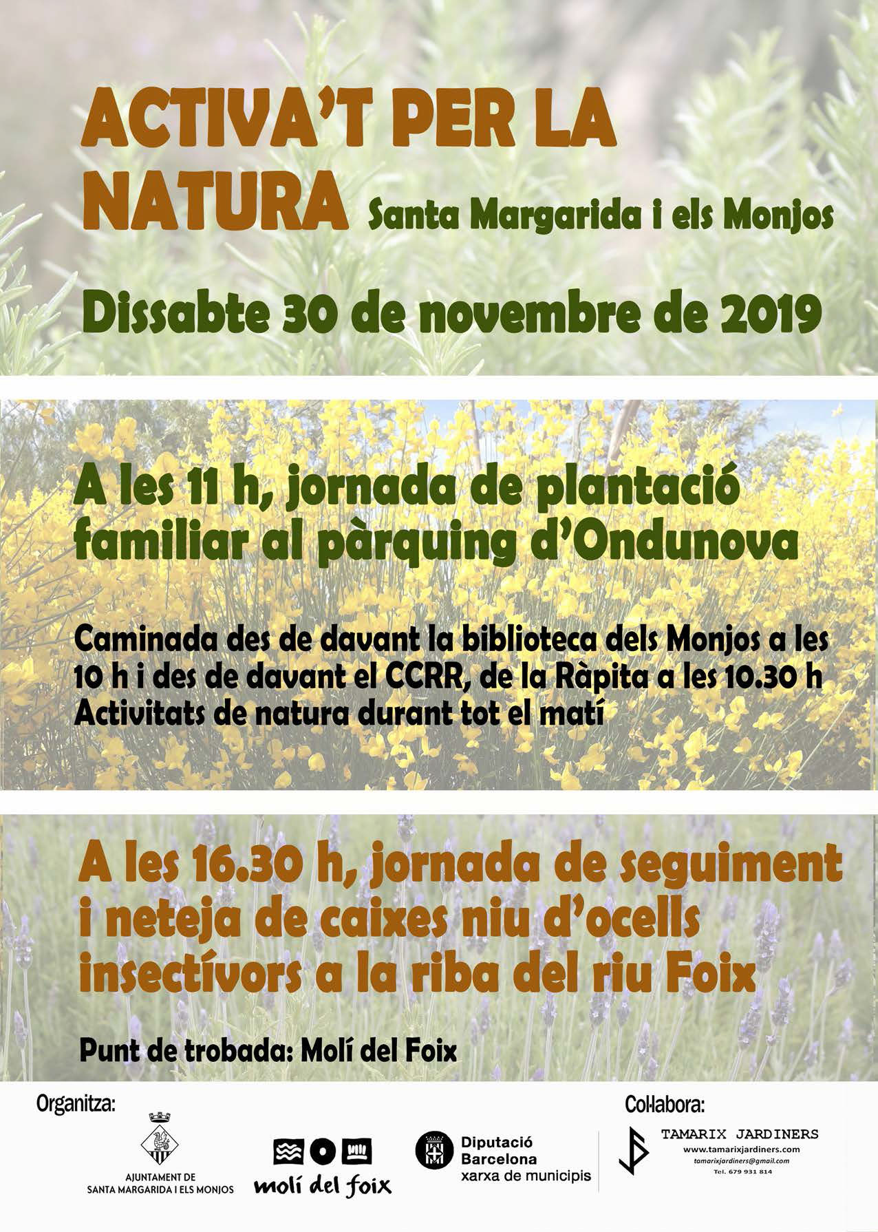 Activa't per la natura', una jornada de promoció de l'entorn natural a  Santa Margarida i els Monjos - Santa Margarida i els Monjos